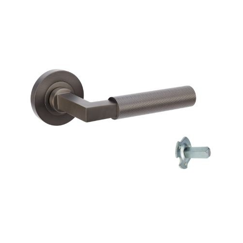 Zanda 9345.DR.GN Zurich Knurled Dummy Set - Right Hand Graphite Nickel