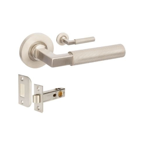 Zanda 9346.BN Zurich Knurled Passage Set, Includes 1172 Latch Brushed Nickel