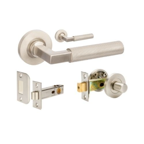 Zanda 9347.BN Zurich Knurled Privacy Set, Includes 1172 & 9348 Privacy Kit Brushed Nickel